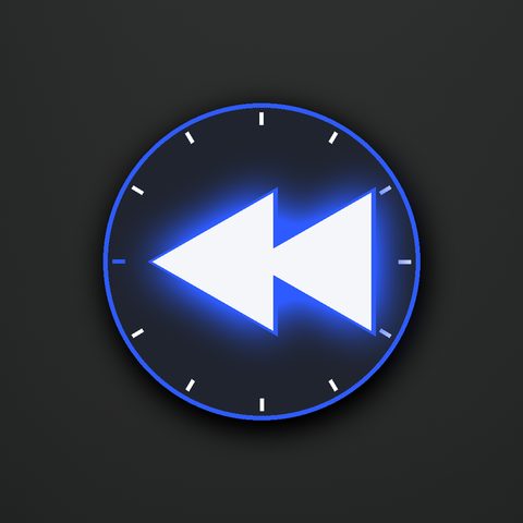 pfp option B, chevron inside a cobalt tick-ring badge